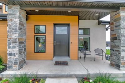 Stained Concrete Porch Installation - Porches Fresno, California